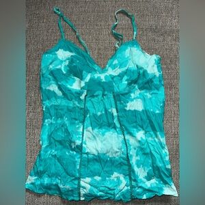 Teal Tie-Dye Women's Top